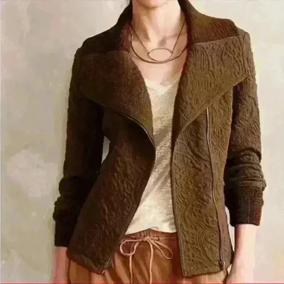 Anthropologie Saturday Sunday Women’s Jacket. Size small. Green - Picture 3 of 7